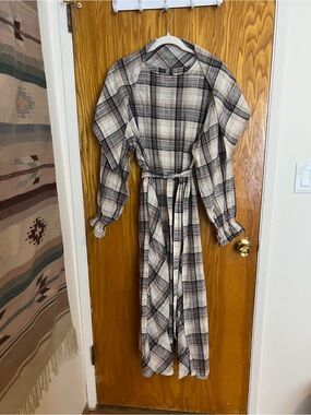 Little Tienda seasonal subscription autumn plaid dress and matching scarf
